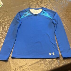 Under Armour Blue ColdGear Fitted Shirt, YMD, really nice shirt!